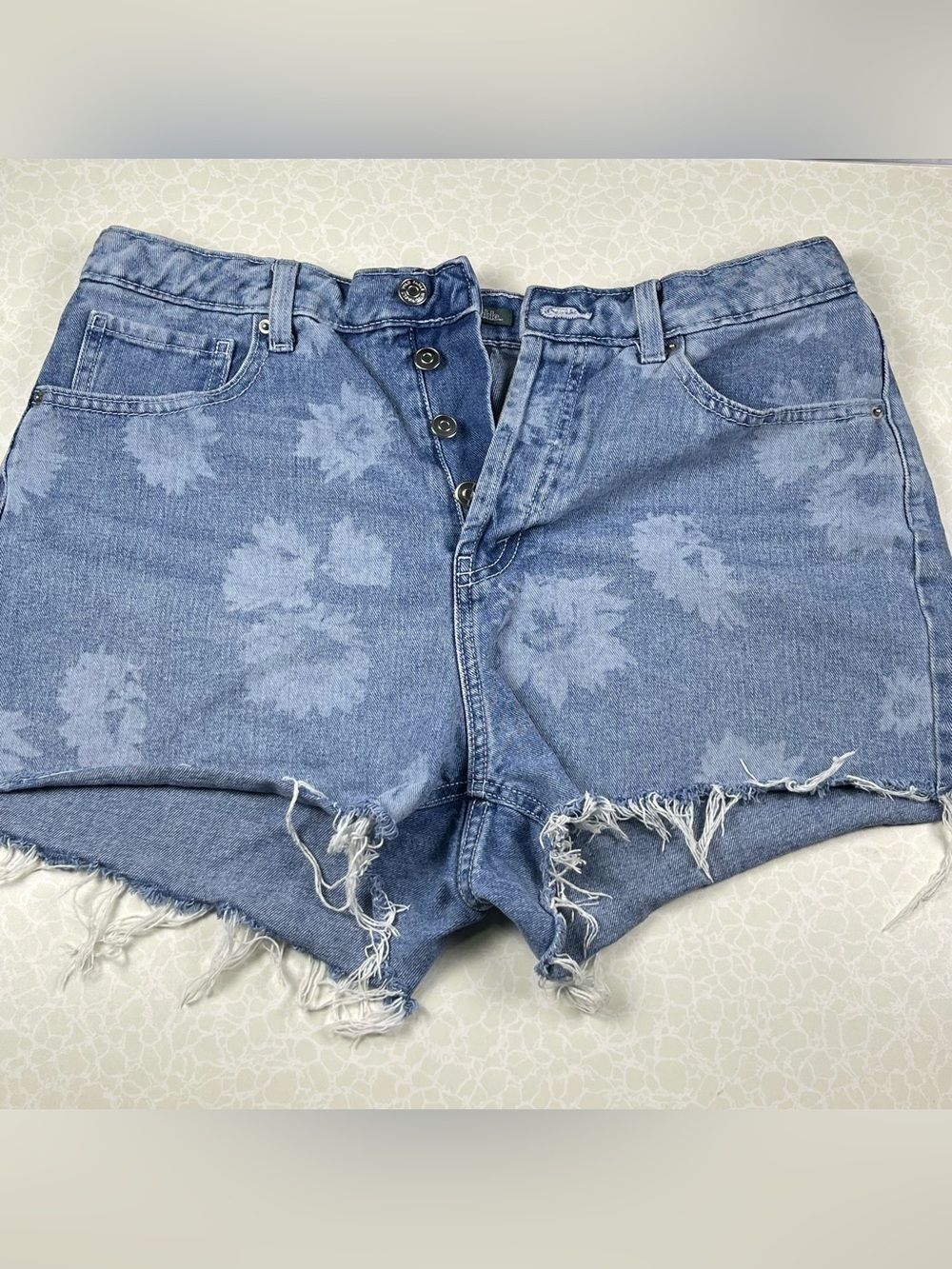 Wild Fable High-Rise Floral Print Denim Cutoff Shorts - Size 10